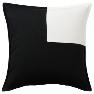 TOSSDAN Cushion cover, white/black, 50x50 cm