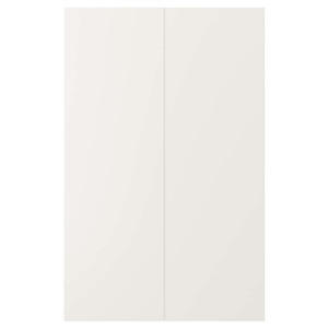 VEDDINGE 2-p door f corner base cabinet set, white, 25x80 cm