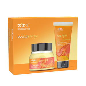 TOŁPA Gift Set Body & Soul Energy 2024 (Body Lotion 250 ml + Body Wash With Light Peel 200 ml)