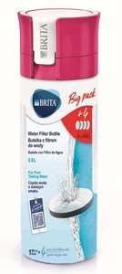 Brita Bottle Fill&Go Vital pink with 4 MicroDisc Filters, pink