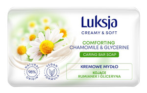 Luksja Creamy & Soft Caring Bar Soap Comforting Chamomile & Glycerine Vegan 98% Natural 90g