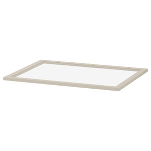 KOMPLEMENT Glass shelf, beige, 75x58 cm