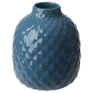 STILREN Vase, blue/grey, 12 cm