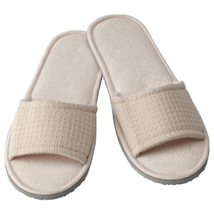 SKOVELSJÖN Slippers L/XL, beige