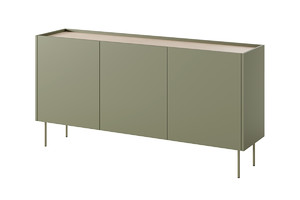 Three-Door Cabinet Desin 170, olive/nagano oak