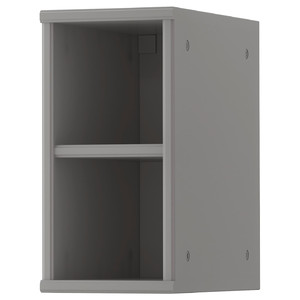 TORNVIKEN Open cabinet, grey, 20x37x40 cm