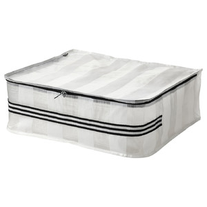 GÖRSNYGG Storage case, white/transparent, 55x49x19 cm