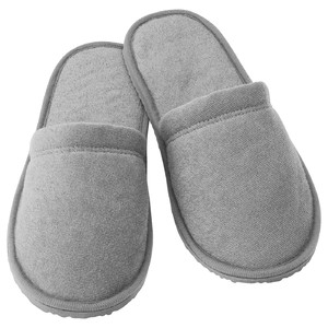 TÅSJÖN Slippers, grey, S/M