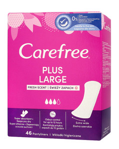 Carefree Plus Large Pantyliners Fresh Scent 46 Pack