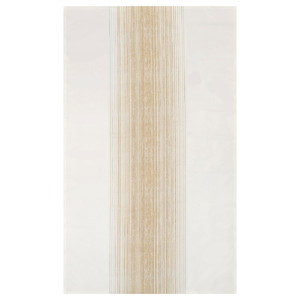 TAGGSIMPA Tablecloth, white/beige, 145x320 cm