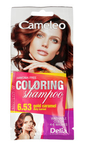 Delia Cosmetics Cameleo Coloring Shampoo 6.53 Gold Caramel