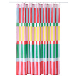 BANJANTRÄD Shower curtain, multicolour, 180x200 cm