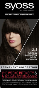 Syoss Permanent Coloration no. 2_1 Natural Black Brown