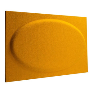 Decorative Wall Panel 60 x 30 cm, felt, tile, mustard yellow