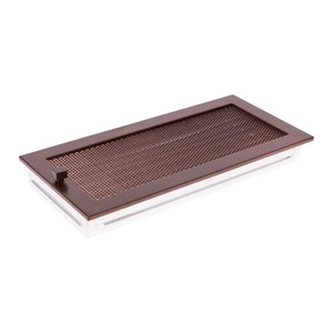 Fireplace Air Vent Grille Blind 17 x 37 cm, old copper