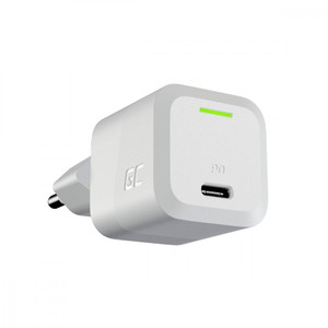 GreenCell Charger GC PowerGaN EU Plug 33W PD 3.0 QC 3.0 USB-C, white