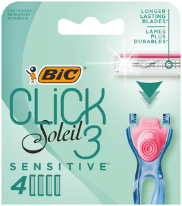 BIC Shaver Cartridges Click Soleil 3 Sensitive 4pcs