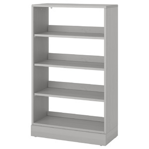 HAVSTA Shelving unit with base, grey, 81x37x134 cm