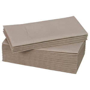 MOTTAGA Paper napkin, beige, 38x38 cm