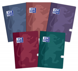 Notebook Oxford Touch Trend A5 80 Squared 5pcs, assorted colours