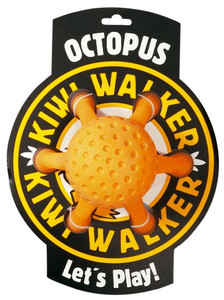 Kiwi Walker Let's Play Dog Toy Octopus Maxi, orange