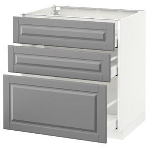 METOD / MAXIMERA Base cabinet with 3 drawers