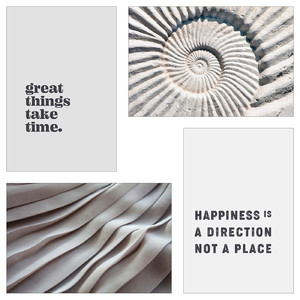 YLLEVAD Art card, great things take time, 10x15 cm, 4 pack