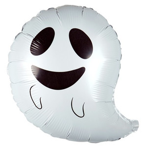 Halloween Foil Balloon Ghost 30cm