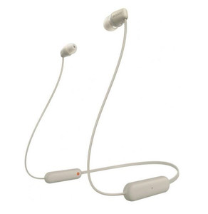 Sony Headphones Earphones WI-C100, beige