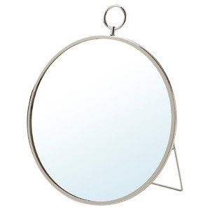 GRYTÅS Mirror, silver-colour, 25 cm