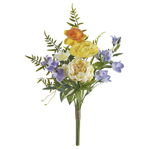 SMYCKA Artificial bouquet, in/outdoor Poppy/multicolour, 50 cm