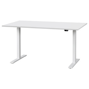 RODULF Desk sit/stand, white, 140x80 cm
