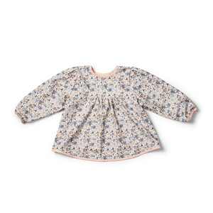 Elodie Details Longsleeved Baby Bib - Blue Garden 3m+