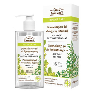 Green Pharmacy Pharma Care Intimate Hygiene Gel Normalizing Bark Oak-Tea Tree 300ml