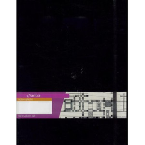 Notepad A4 96 Pages Plain Antra Hard Cover, black