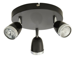 Spot Ceiling Lamp Colours Apheliotes 3 x 35 W GU10, black