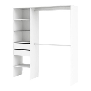 Open Wardrobe Form Zodiak 200 x 181 x 45 cm, white