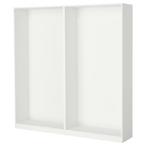 PAX 2 wardrobe frames, white, 200x35x201 cm