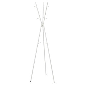 EKRAR Hat and coat stand, white, 169 cm