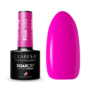 CLARESA UV/LED Color Gel Polish Pink 540 5g