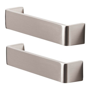 GoodHome Cabinet Handle Gara D, hole spacing 12.8 cm, silver, 2 pack