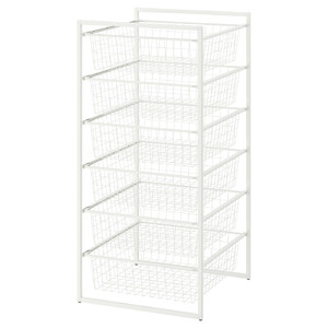 JONAXEL Frame with wire baskets, 50x51x104 cm