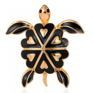 ECARLA Crystal Turtle Elegant Brooch (BZ110) 1pc