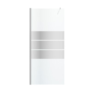 GoodHome Walk-in Shower Panel Beloya 90cm, chrome/mirror glass