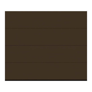 Sectional Garage Door 2500 x 2125 mm L with drive Isomatic brown