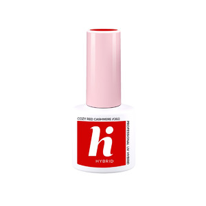 Hi Hybrid Nail Polish Apres-Ski 360 Cozy Red Cashmere Vegan 5ml