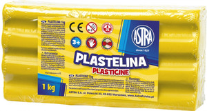 Astra Plasticine 1kg, yellow