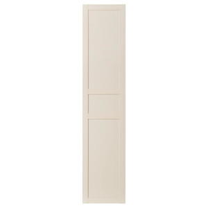 FLISBERGET Door with hinges, light beige, 50x229 cm