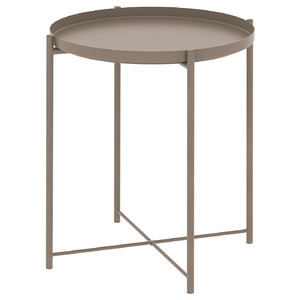 GLADOM Tray table, dark grey-beige, 45x53 cm
