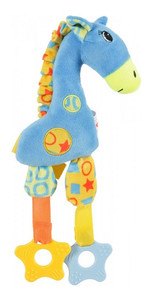 Zolux Plush Dog Toy for Puppies Giraffe, blue